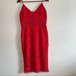 Gorgeous Red Lace Dress